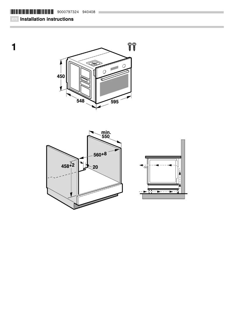 Page n°1 - Guide d'installation Neff C67P70N3GB