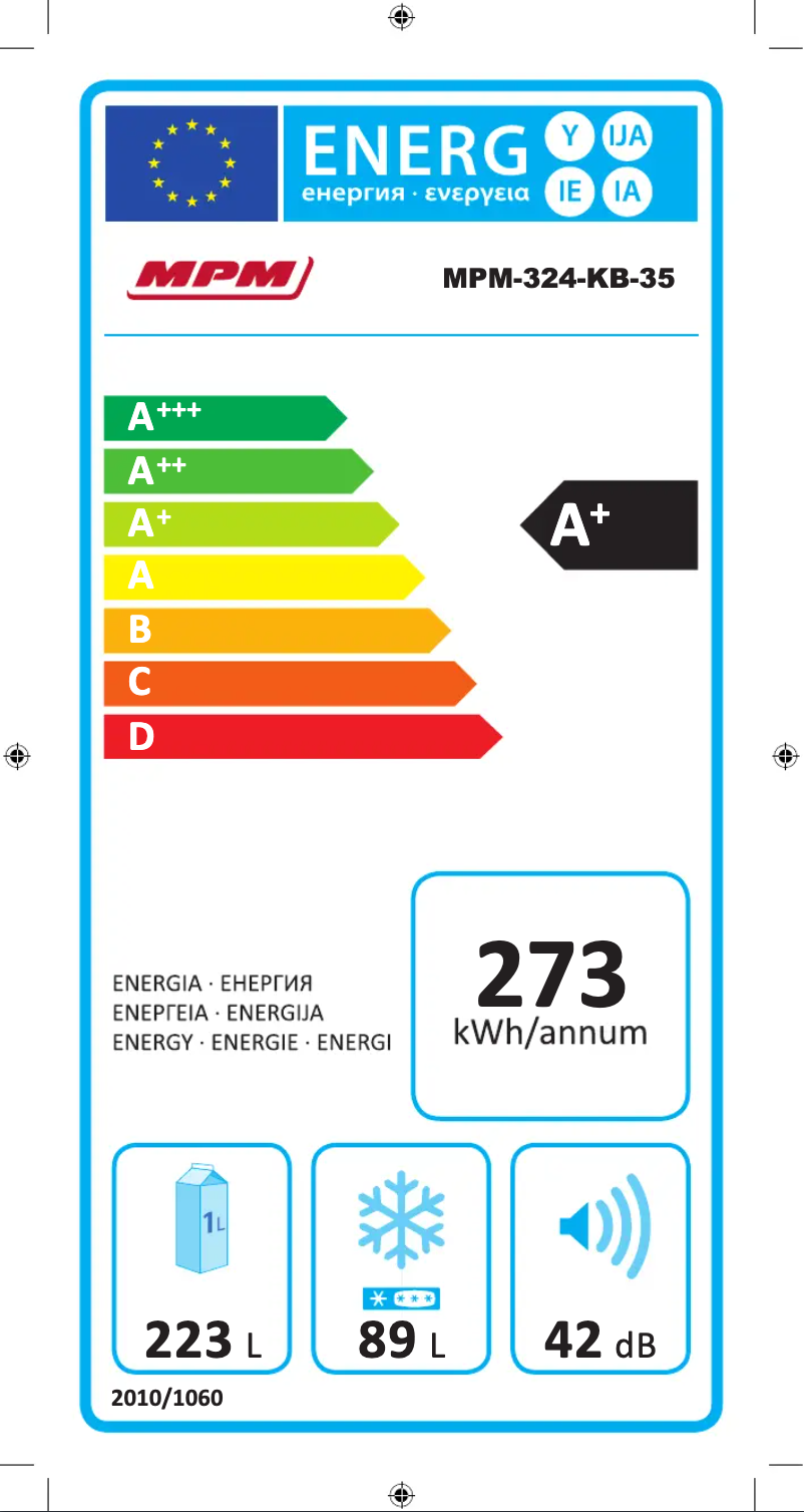 Page 1 de la notice Manuel utilisateur MPM MPM-324-KB-35