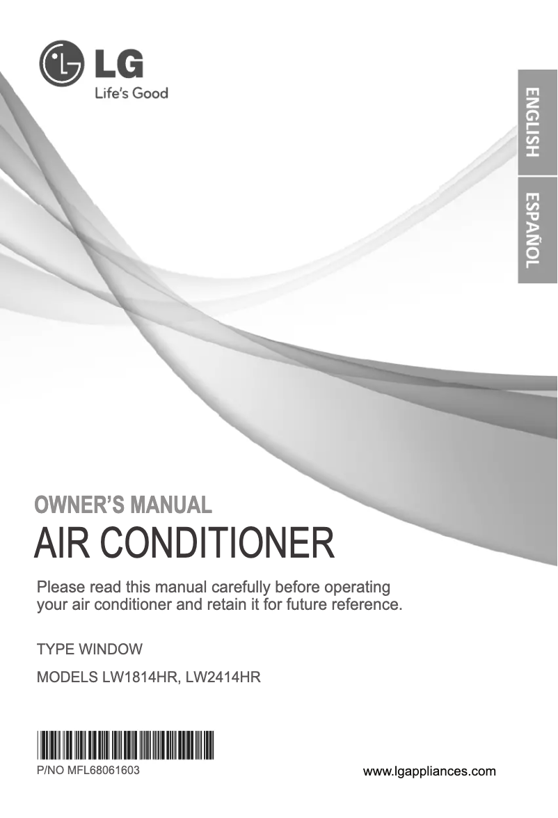 Página 1 del manual Manual de usuario LG LW2414HR