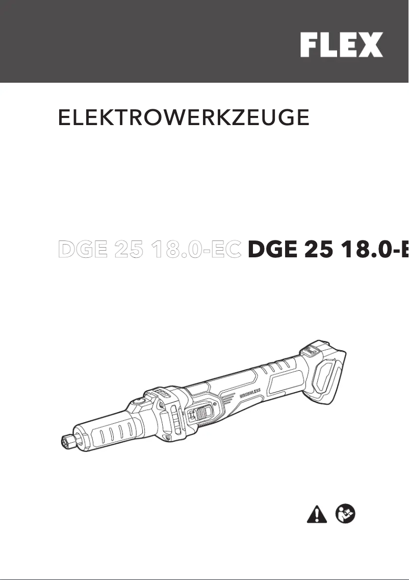 Image de la première page du manuel de l'appareil DGE 25 18.0-EC