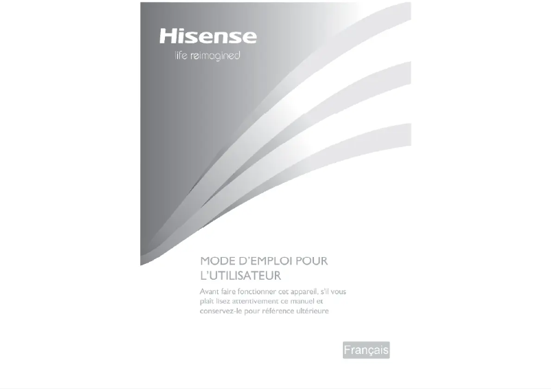 Page 1 de la notice Manuel utilisateur Hisense FV244N4AW1