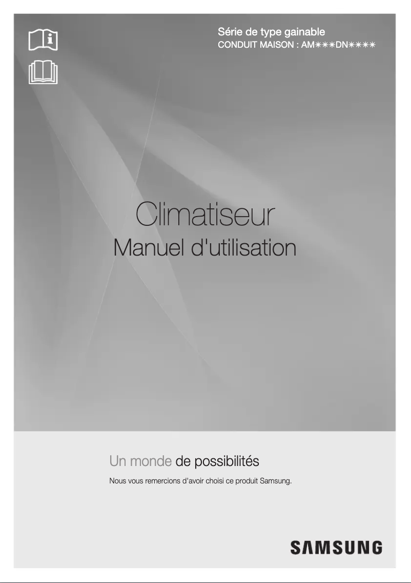 Page 1 de la notice Manuel utilisateur Samsung AM056DNMDKH