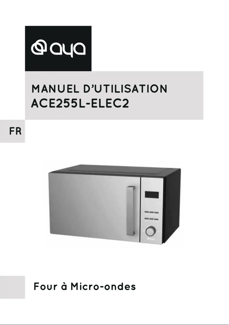 Page 1 de la notice Manuel utilisateur AYA ACE255L