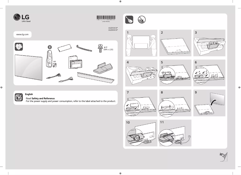 Page 1 de la notice Manuel utilisateur LG OLED55C9PPA