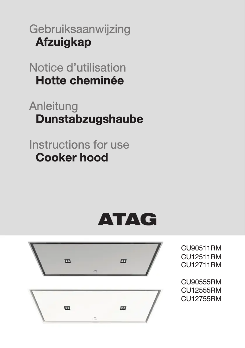 Page n°1 - Manuel utilisateur Atag CU90555RM