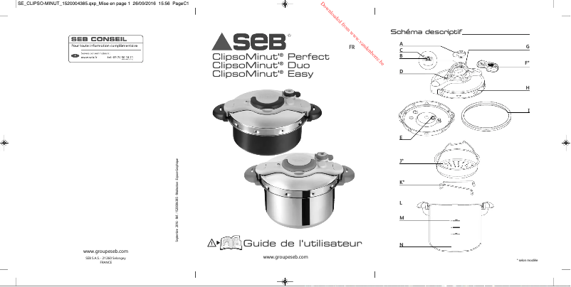 Image de la première page du manuel de l'appareil Clipso Minut Perfect