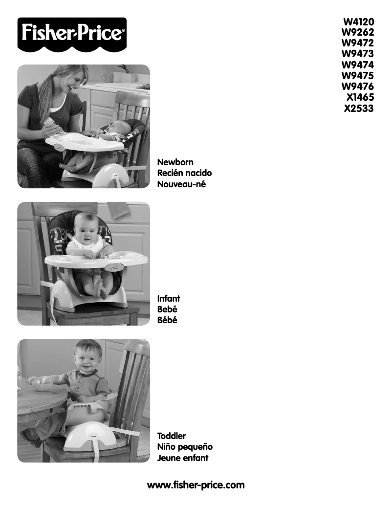 Page 1 de la notice Manuel utilisateur Fisher Price W9473