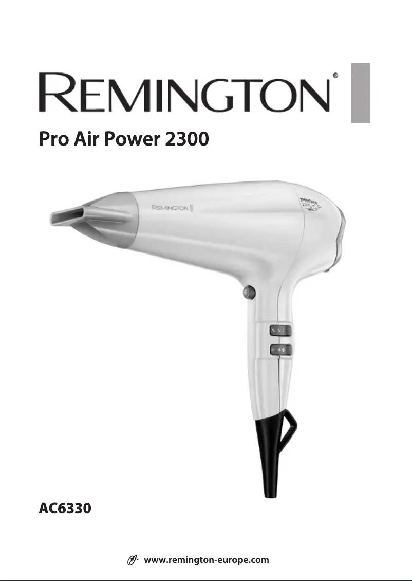 Page n°1 - Manuel utilisateur Remington Power 2300 AC6330