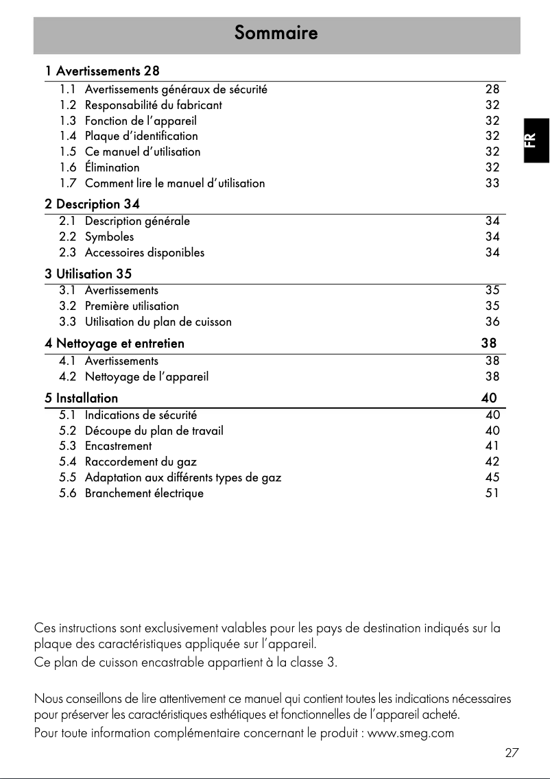 Page n°1 - Mode d'emploi Smeg PV373LCN