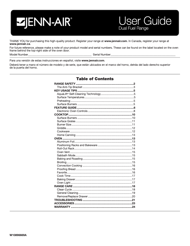 Page 1 de la notice Manuel utilisateur JennAir JDS1450CDP
