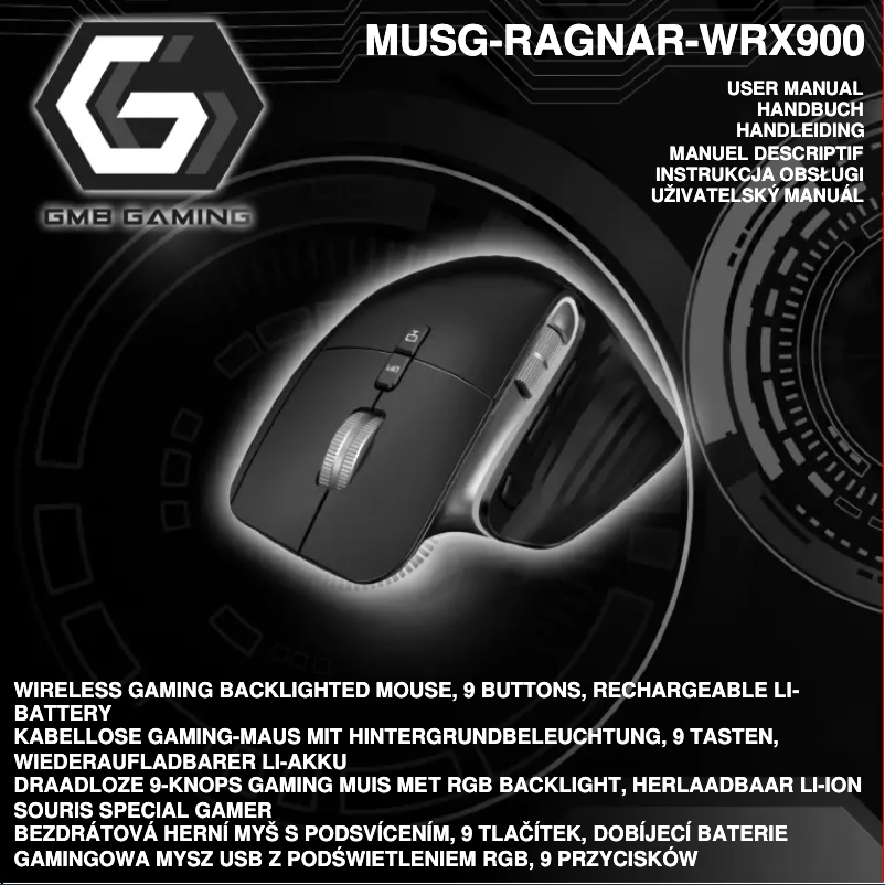 Page n°1 - Manuel utilisateur GMB Gaming MUSG-RAGNAR-WRX900