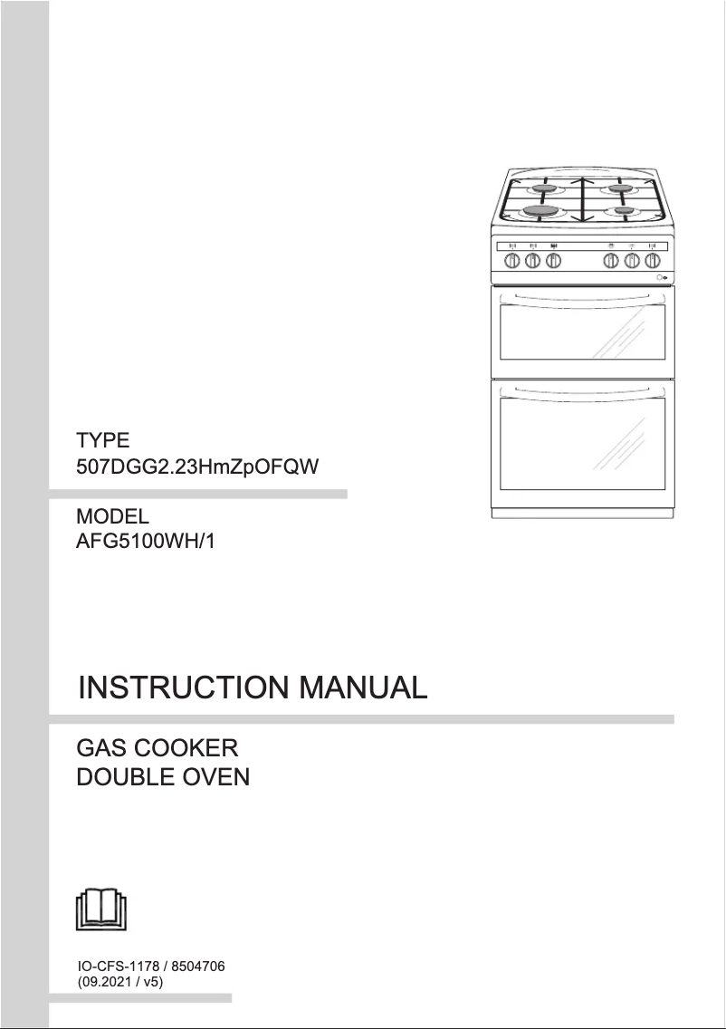 Page n°1 - Manuel utilisateur Amica AFG5100WH