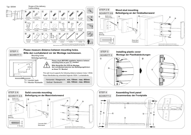 Page 1 de la notice Manuel utilisateur Ricoo S0544