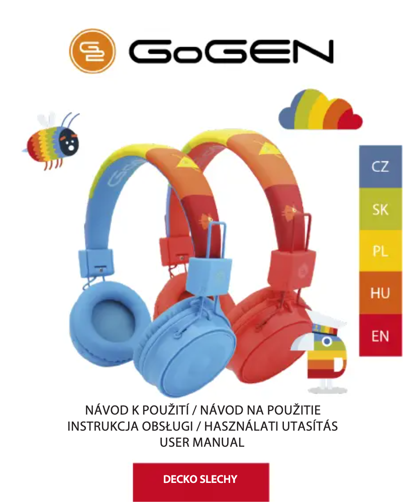 Page 1 of the manual User Manual GoGen Decko Slechy