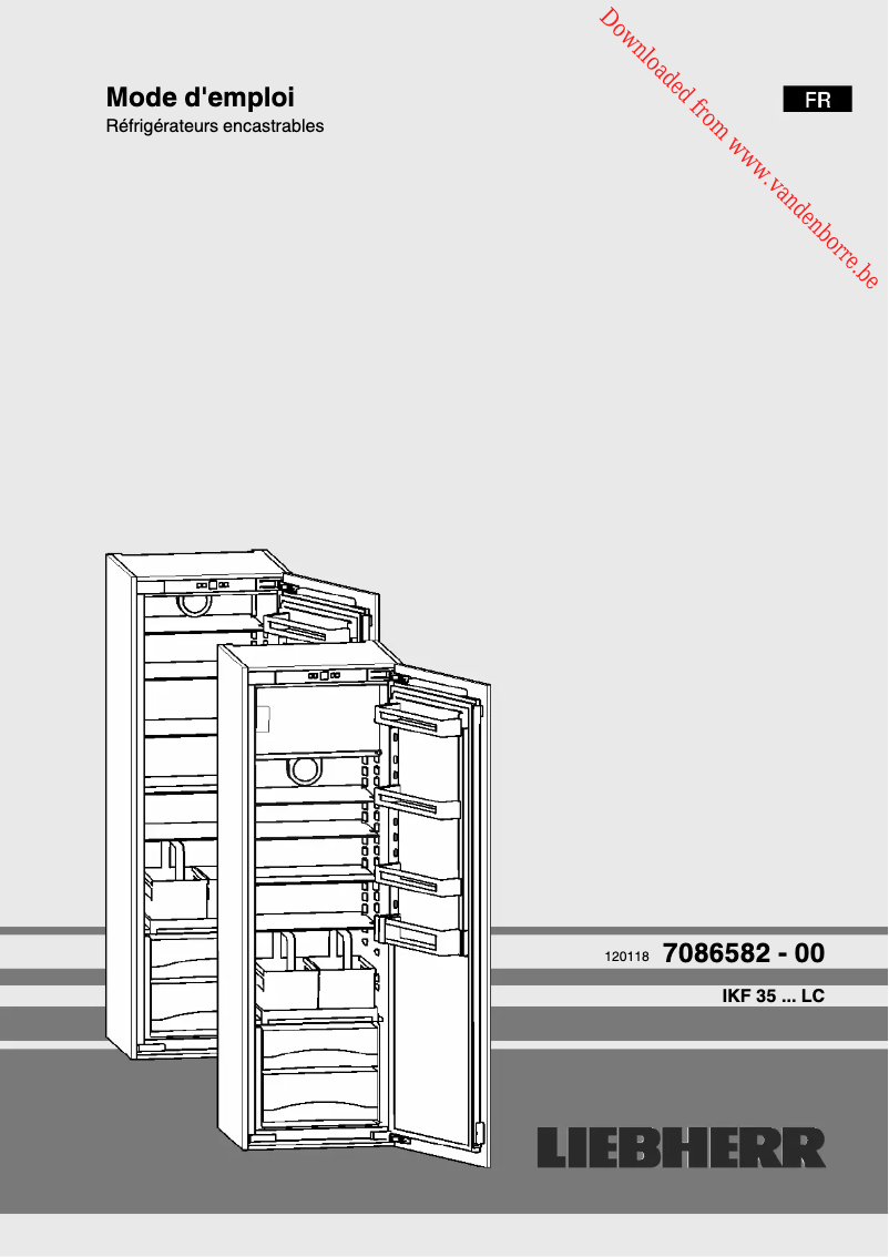 Page 1 de la notice Manuel utilisateur Liebherr IKF 3514 Comfort