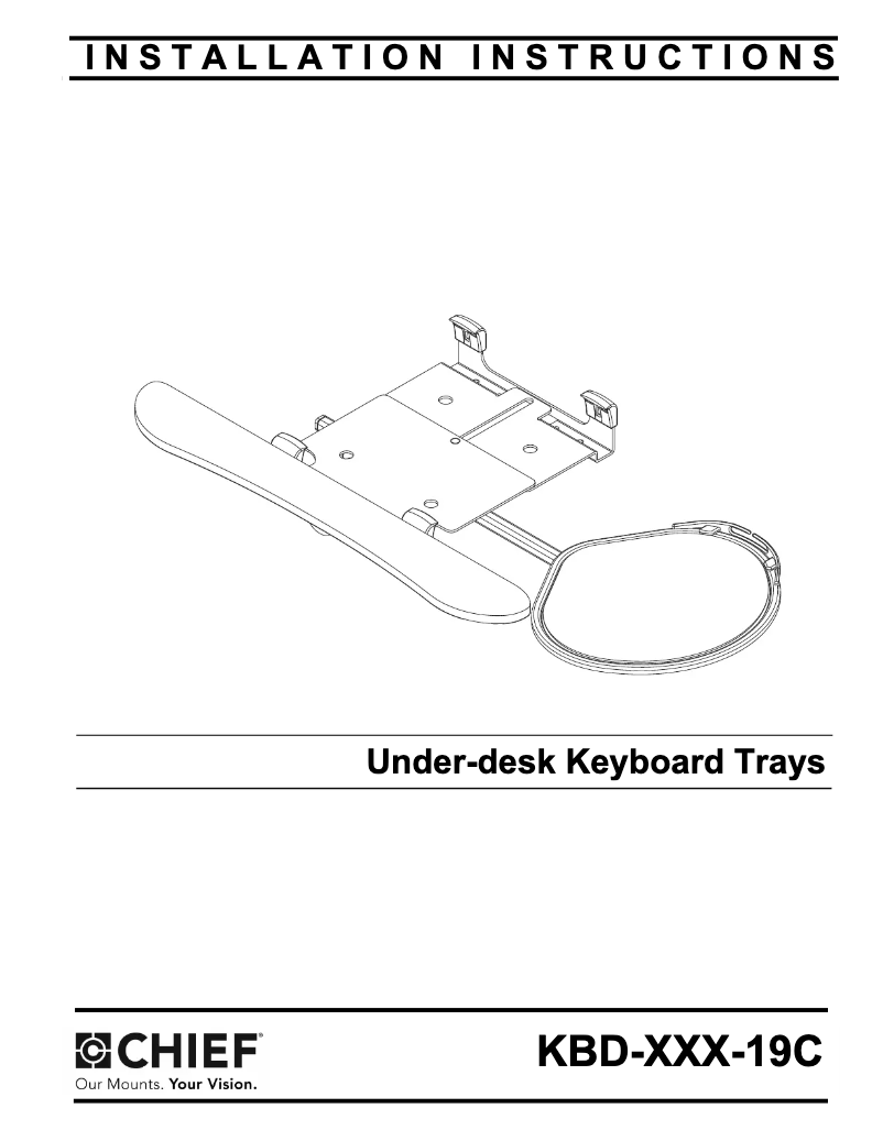 Página 1 del manual Manual de usuario Chief KBD-MINI-19C