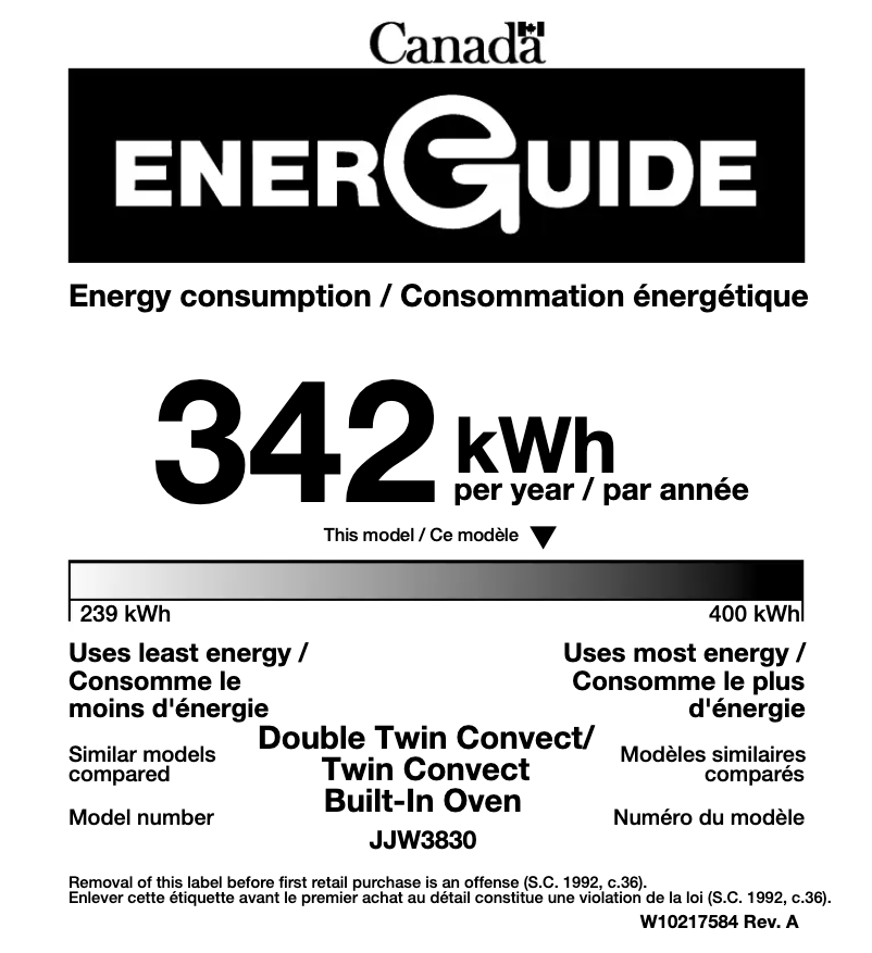Image de la première page du manuel de l'appareil JJW3830WS
