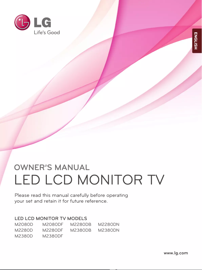 Page n°1 - Manuel utilisateur LG M2280D