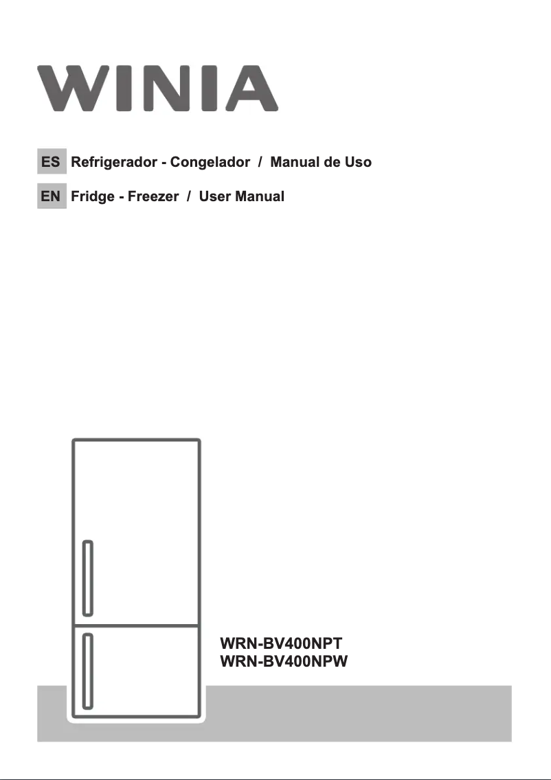 Page n°1 - Manuel utilisateur Winia WRN-BV400NPT
