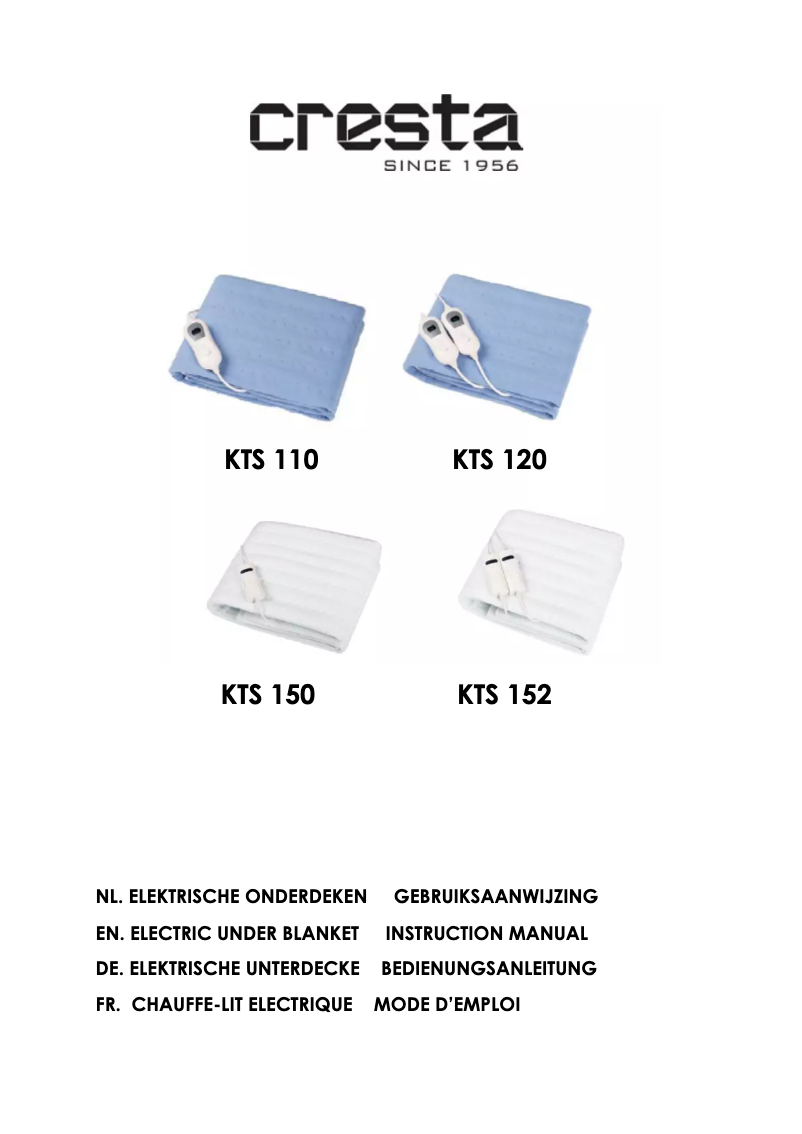 Page n°1 - Manuel utilisateur Cresta KTS120