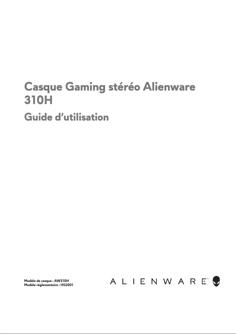 Página 1 del manual Manual de usuario Alienware 310H