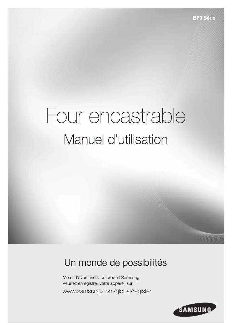 Image de la première page du manuel de l'appareil BF3SERIE