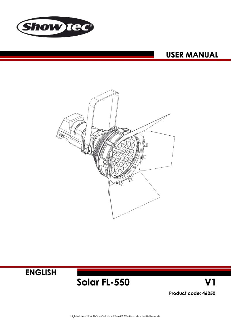 Image de la première page du manuel de l'appareil Solar FL-550
