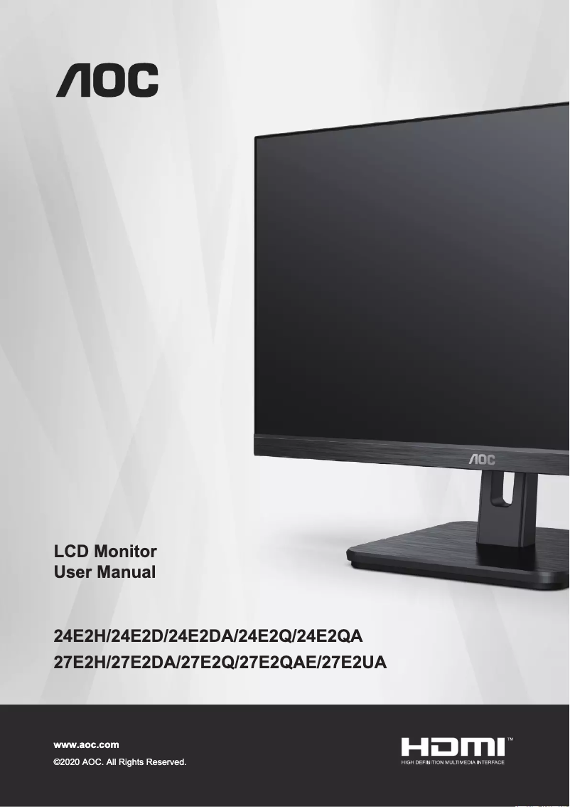 Image de la première page du manuel de l'appareil 24E2QA