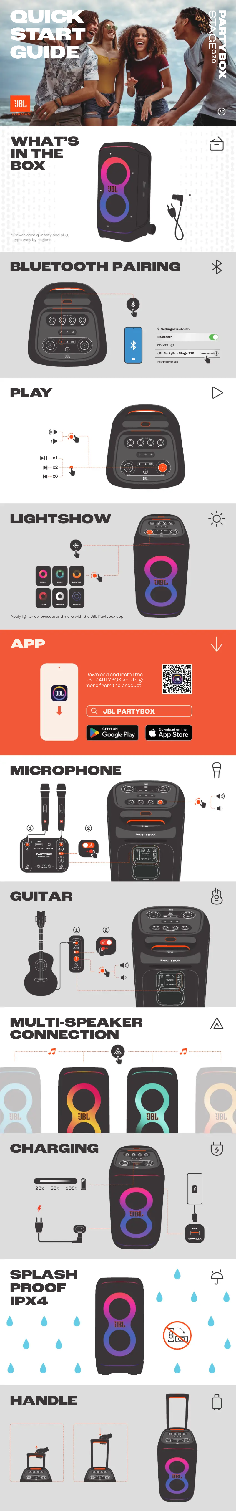 Page n°1 - Manuel utilisateur JBL PartyBox Stage 320