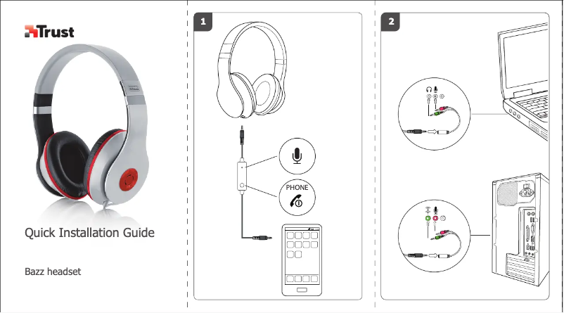 Page 1 de la notice Manuel utilisateur Trust 18533