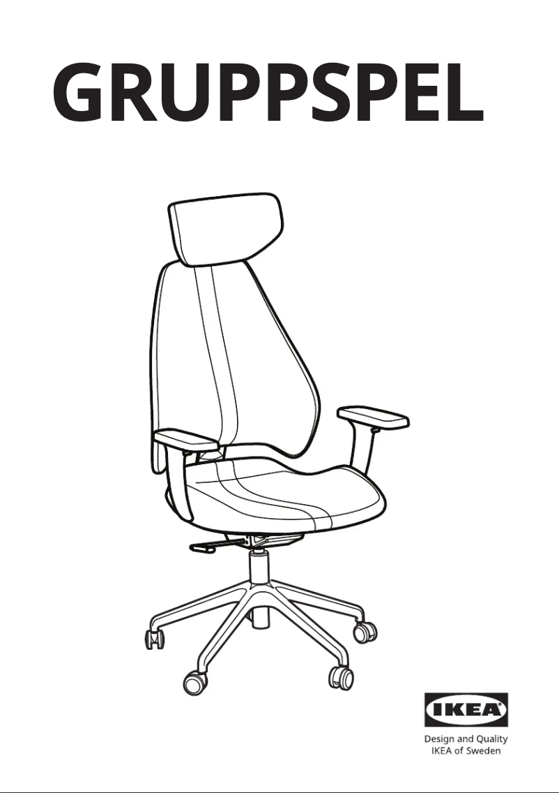 Page 1 de la notice Manuel utilisateur Ikea GRUPPSPEL 605.075.86