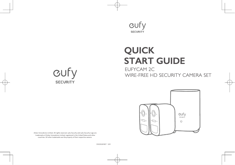 Imagen de la primera página del manual del dispositivo eufyCam S210