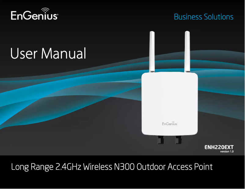 Page 1 de la notice Manuel utilisateur EnGenius ENH220EXT