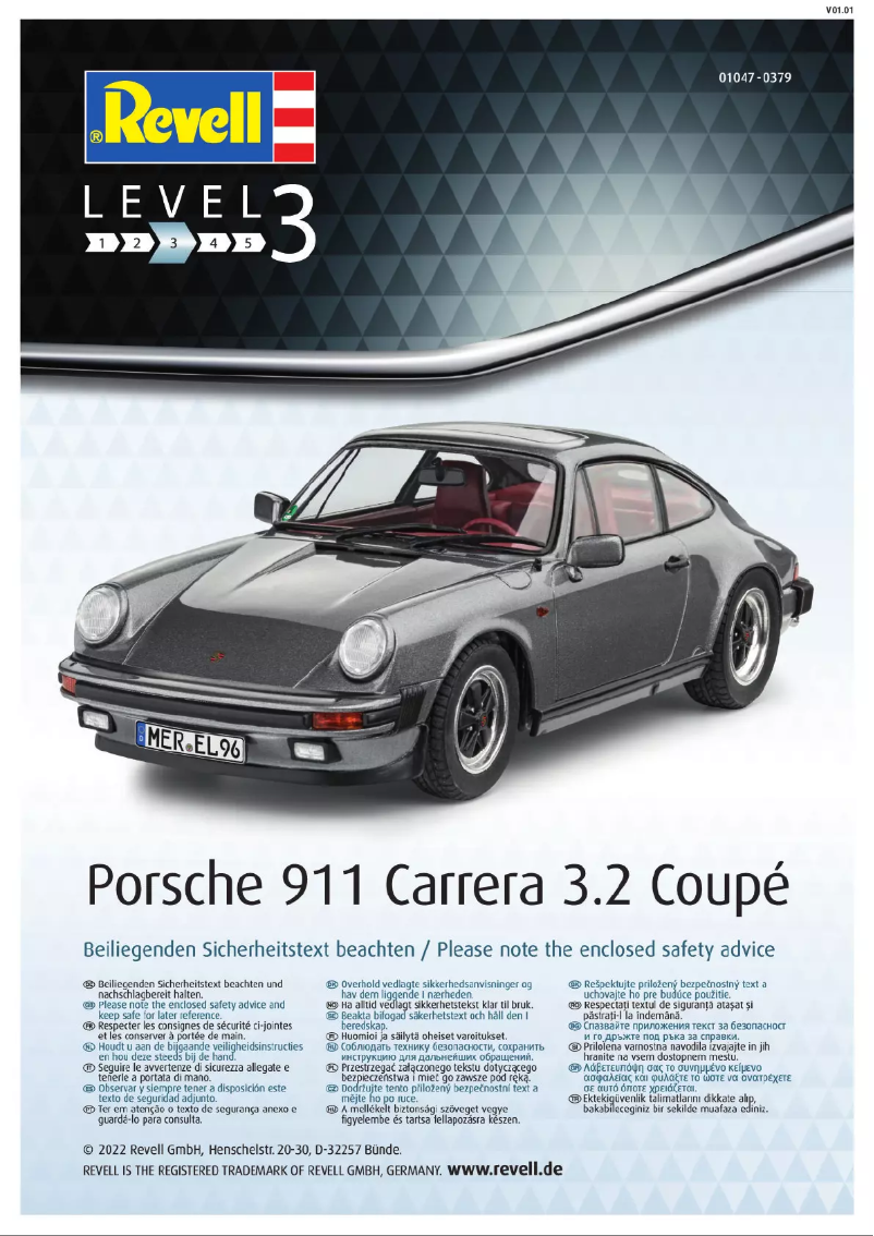 Image de la première page du manuel de l'appareil Porsche 911 Carrera 3.2 Coupe