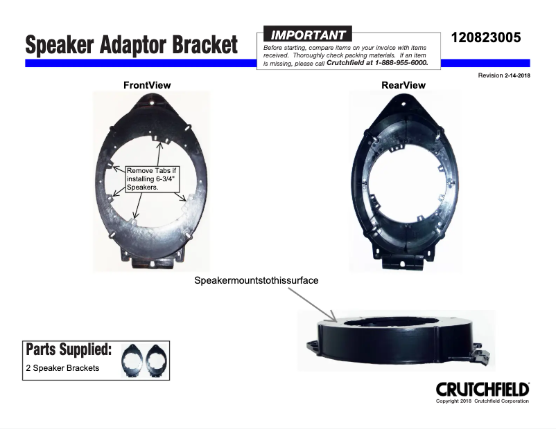 Page 1 de la notice Manuel utilisateur Metra 82-3005