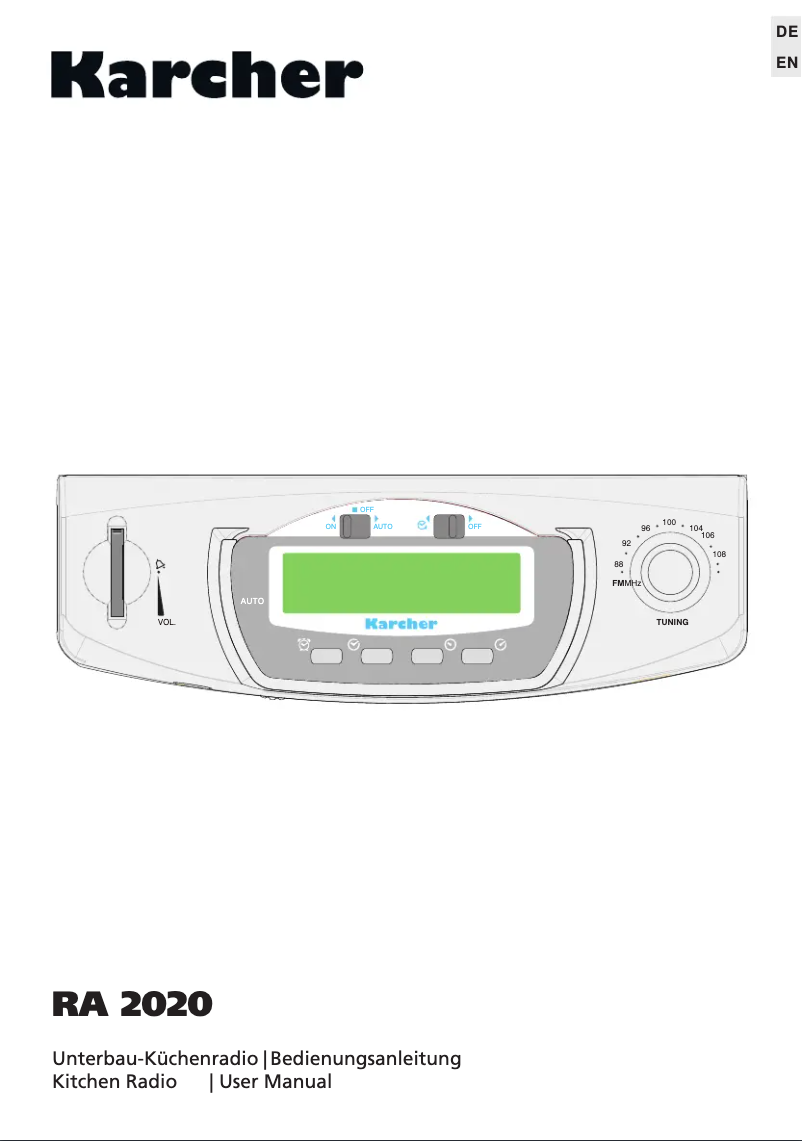 Página 1 del manual Manual de usuario Kärcher RA 2020