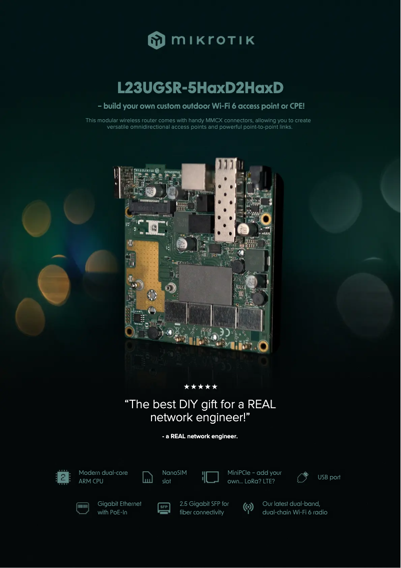 Page n°1 - Brochure Mikrotik L23UGSR-5HaxD2HaxD