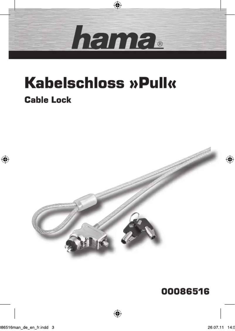 Page 1 de la notice Manuel utilisateur Hama Pull