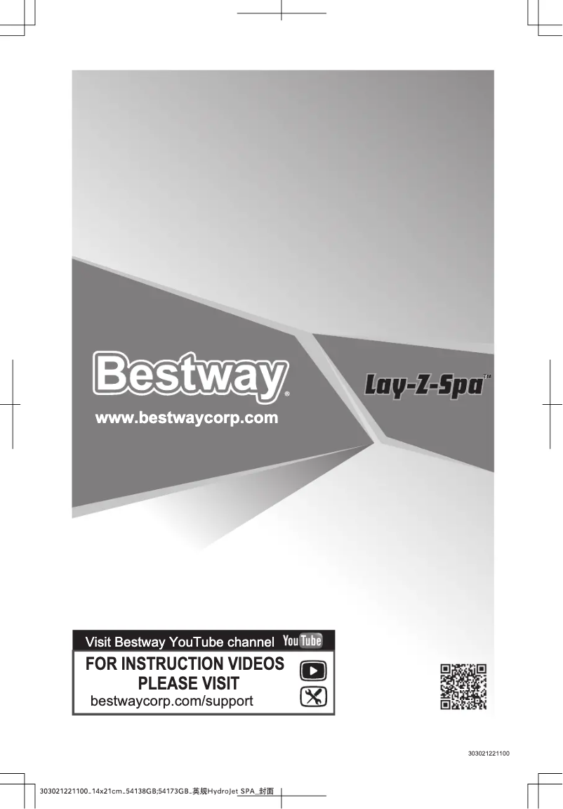 Page 1 of the manual User Manual Bestway Lay-Z Spa Maldives HydroJet Pro BW54173