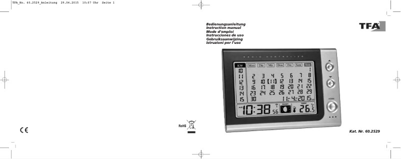 Image de la première page du manuel de l'appareil 60.2529