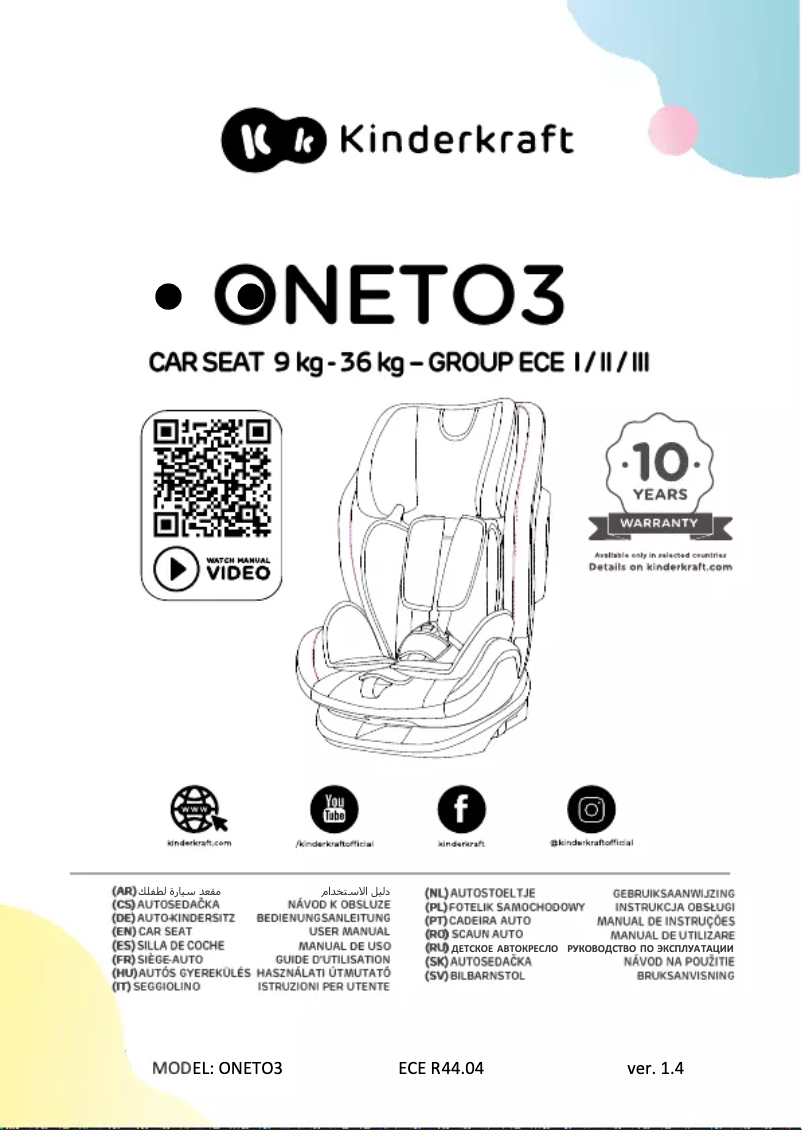 Página 1 del manual Manual de usuario Kindercraft ONETO 3