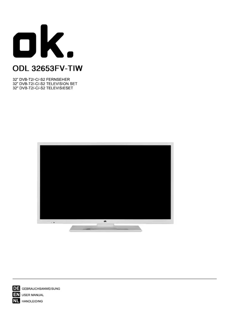 Imagen de la primera página del manual del dispositivo ODL 32653FV TIW