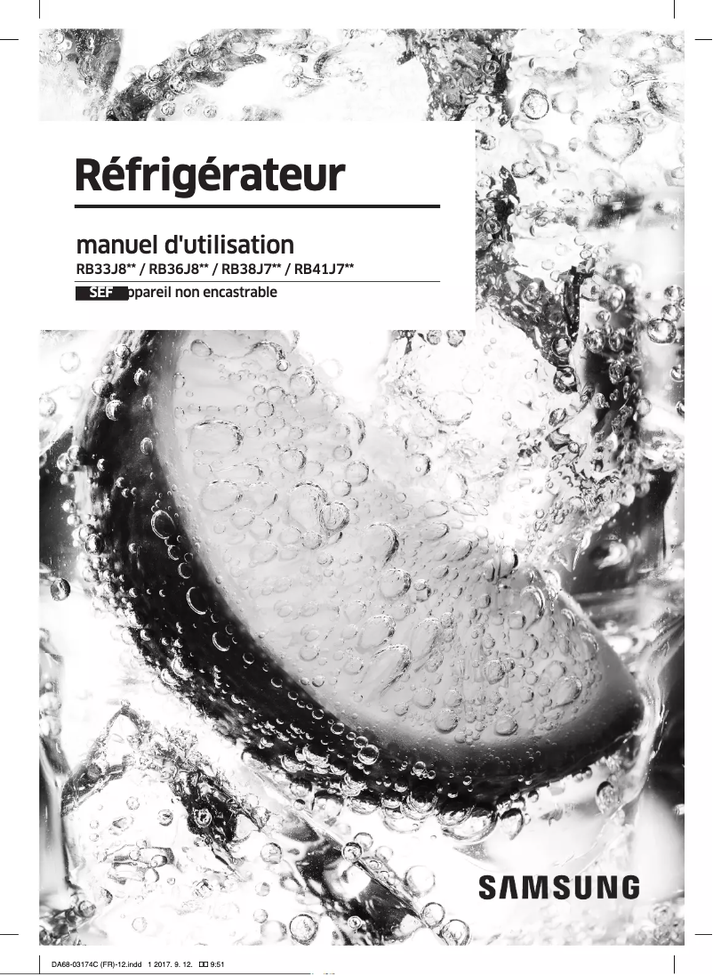 Image de la première page du manuel de l'appareil RB41J7359S4