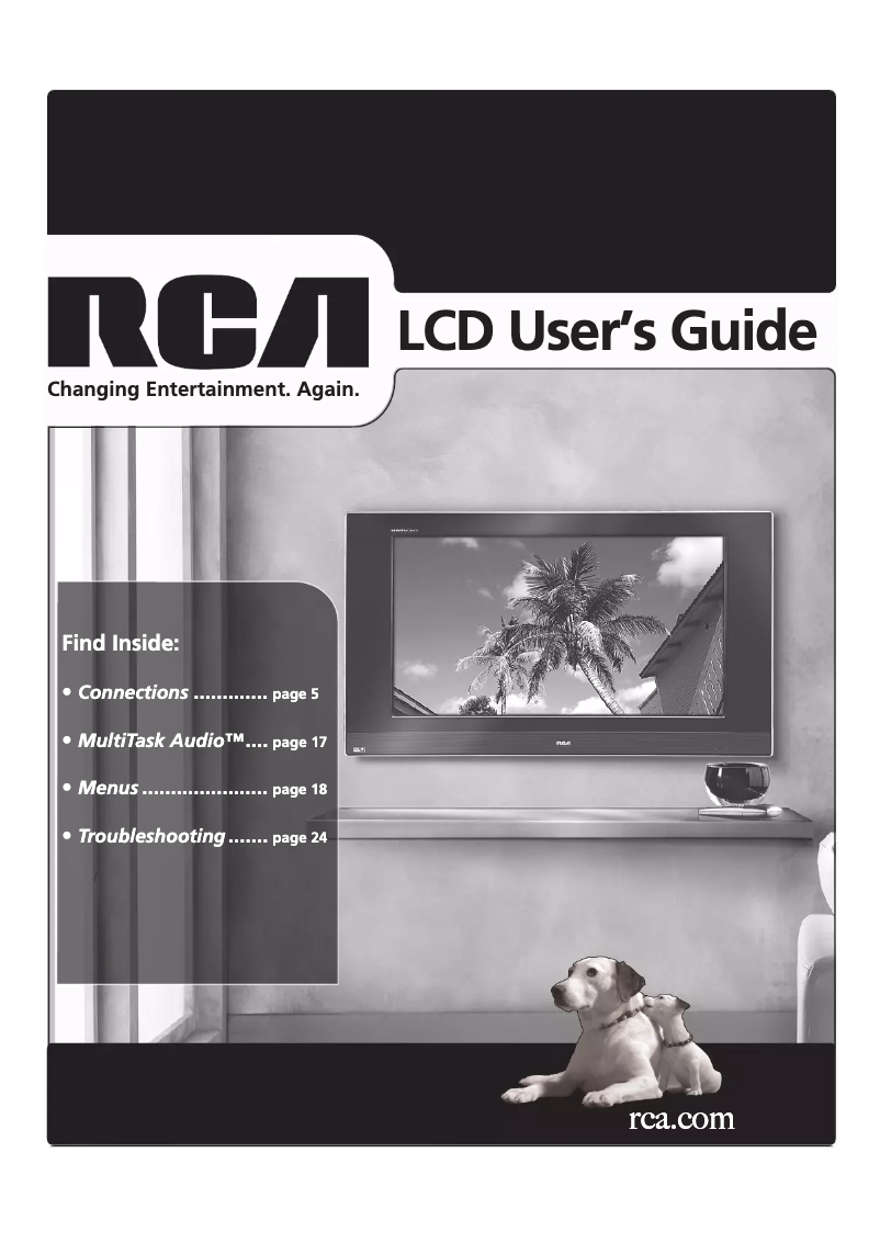 Page n°1 - Manuel utilisateur RCA L23W10