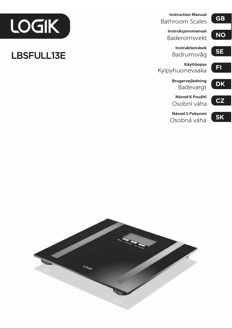 Página 1 del manual Manual de usuario Logik LBSFULL13E