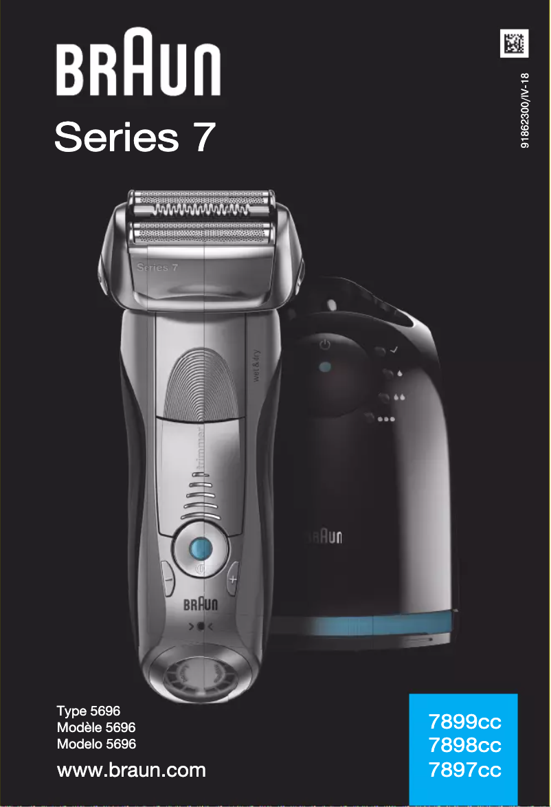 Page 1 de la notice Manuel utilisateur Braun Series 7 7898cc