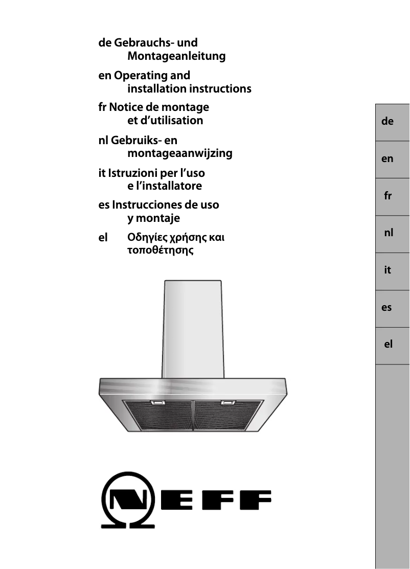 Page 1 de la notice Manuel utilisateur Neff D79T21NO