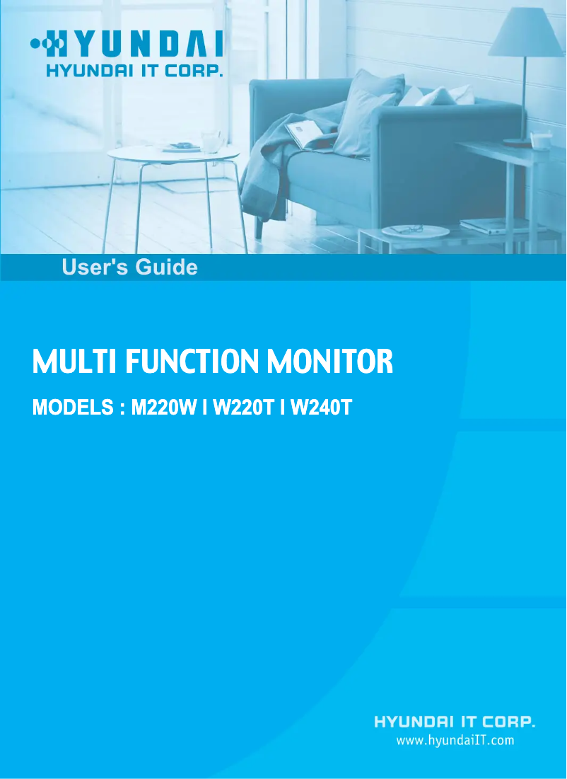 Image de la première page du manuel de l'appareil M220W