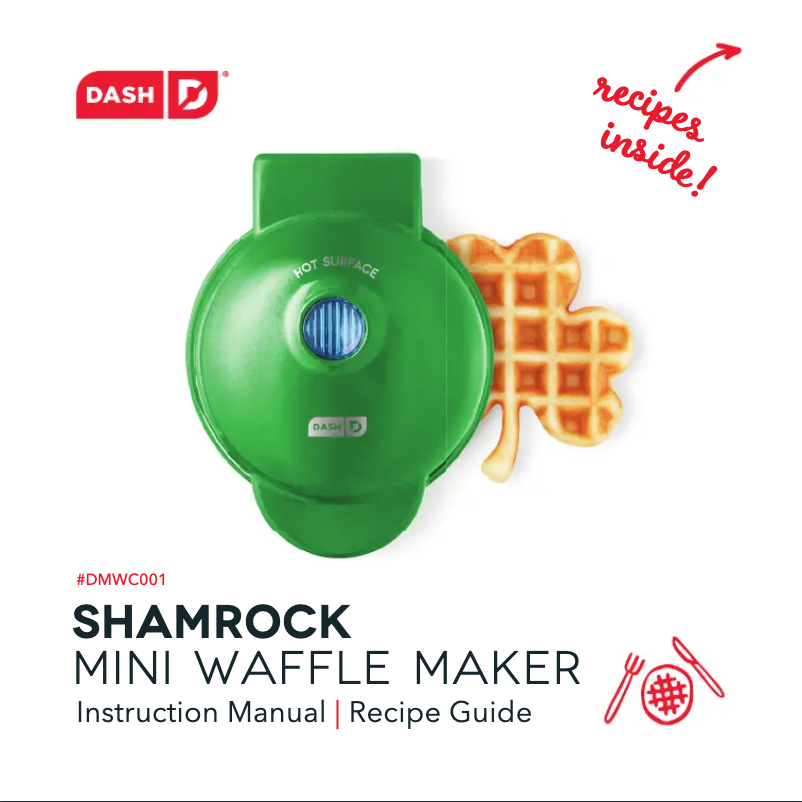 Page 1 de la notice Manuel utilisateur Dash Shamrock Mini DMWC001KG
