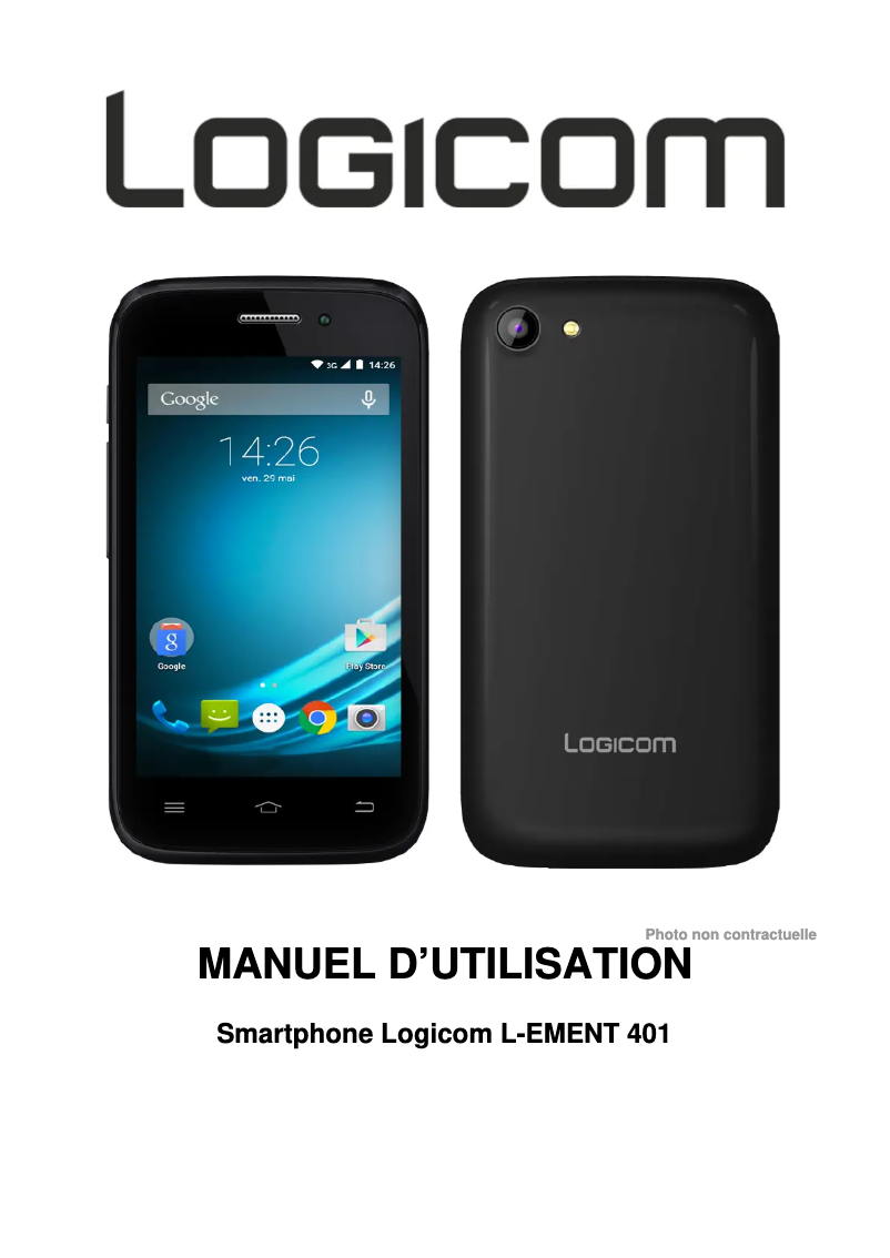 Página 1 del manual Manual de usuario Logicom L-ement 401